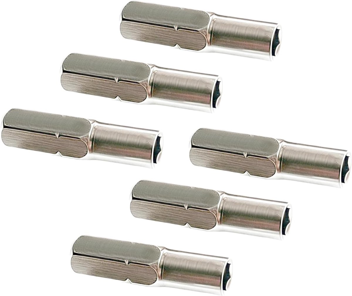 Set van 6 Magnetische Sleeve Adapters van 6.35 mm naar 4 mm, Hex Schroevendraaier 1/4 Inch Micro Tip Converter voor Power- en Handgereedschap