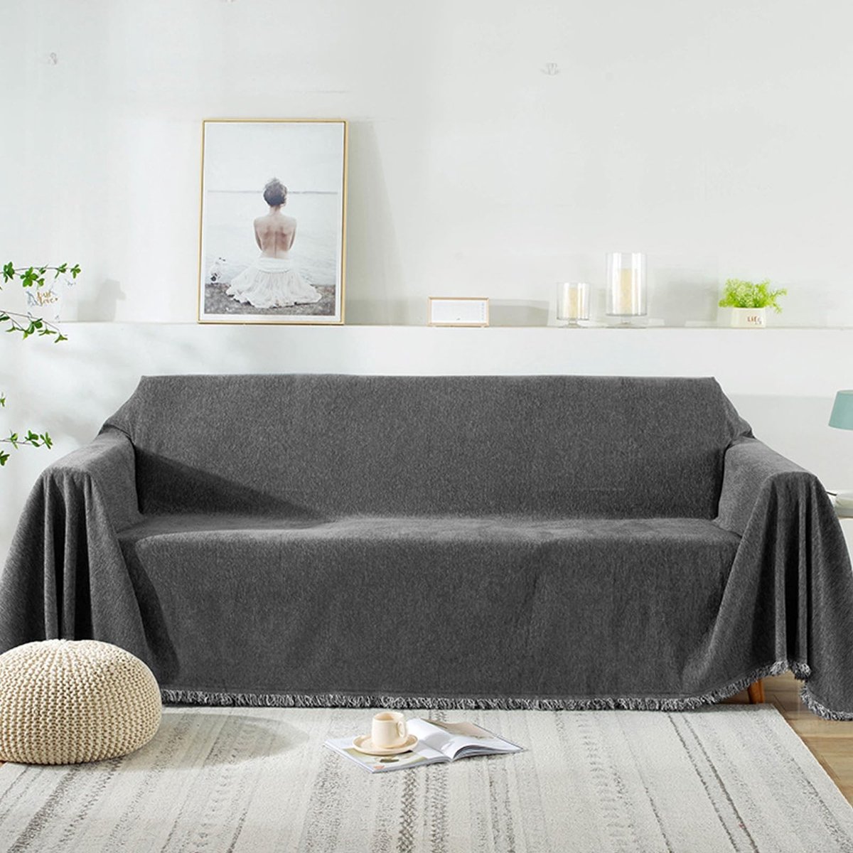 Elzusha - Multifunctioneel Dekentje 180 x 260 cm Zacht en Elegant
