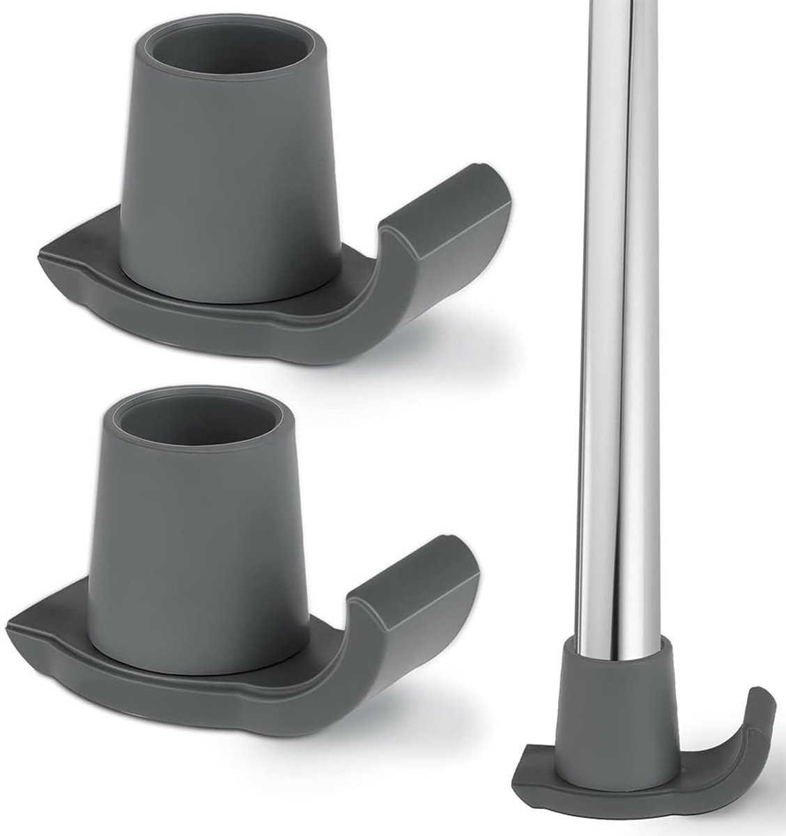 Elzusha- Skiputsen 2 Stuks - Universele Pasvorm - Zware Rubberen Ski's - Duurzaam - Sterke Grip - Voor Medische Wandelaars - Loopframe