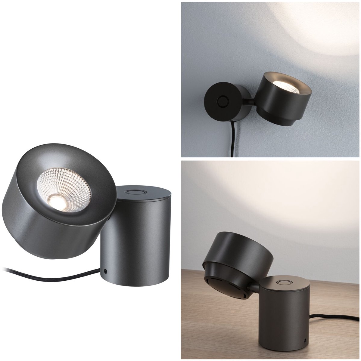 LED-tafellamp 3-Step-Dim Pane 2700K 328lm 3W Titaanium