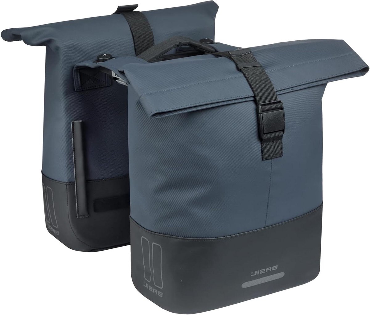 Dubbele Fietstas - Fietsbagage - Dagelijks Vervoer - MIK Adapter Systeem - 28-32 Liter - Blauw Zwart