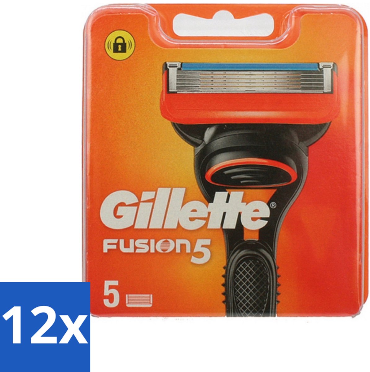 12 x Gillette - Fusion 5 - Navulscheermesjes - 5 Navulmesjes - Scheermesjes - Gillette Fusion 5 - Glad Scheerresultaat - Scheermes - Scheerapparaat