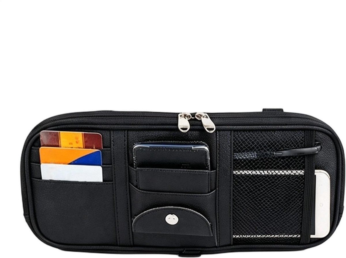 Elzusha - Zonneklep Organizer voor Vrachtwagens - PU-Leren Houder