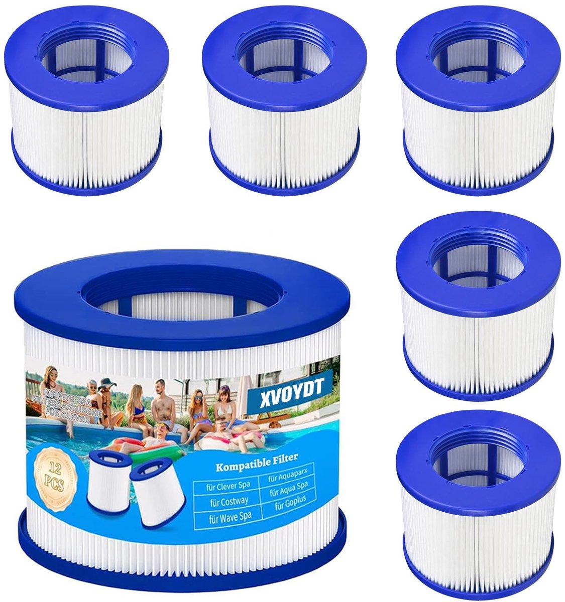 Elzusha - Vervangfilter voor Opblaasbare Spa (6-pack)