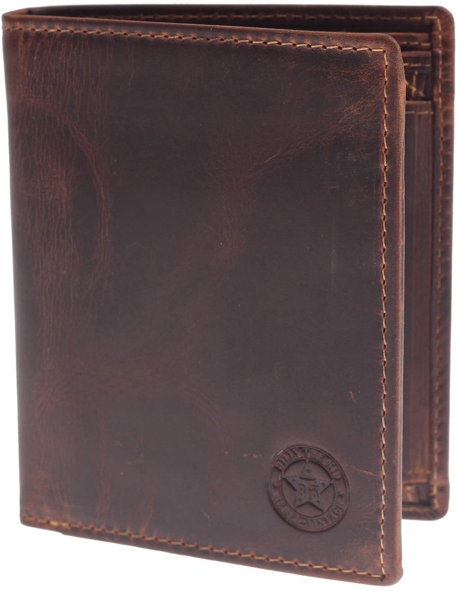 Elzusha - Wallet met RFID-beveiliging - Bruin Leer