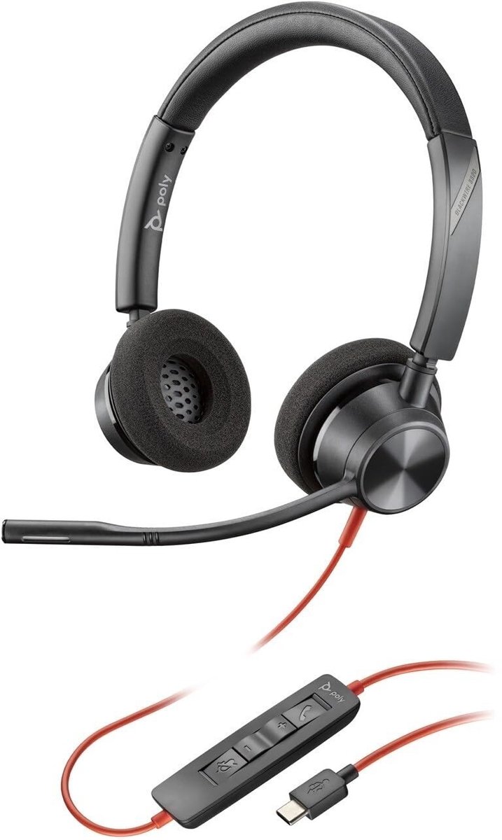 Elzusha - Bedrade Headset voor Bellen en Muziek via USB
