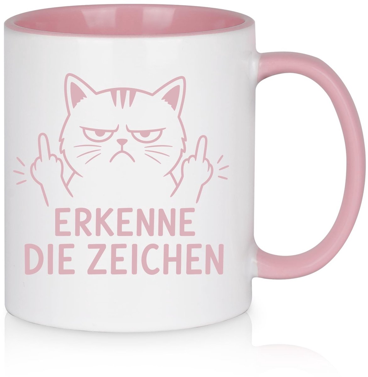 Elzusha - Koffiemok met spreuk - Keramisch - 325 ml
