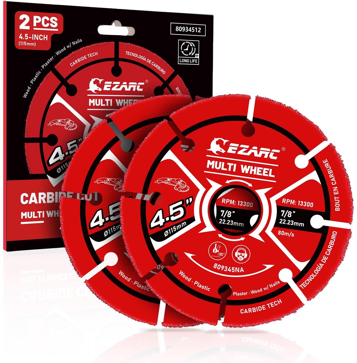 Elzusha - Carbide Snijdisk voor Hout, 115 mm