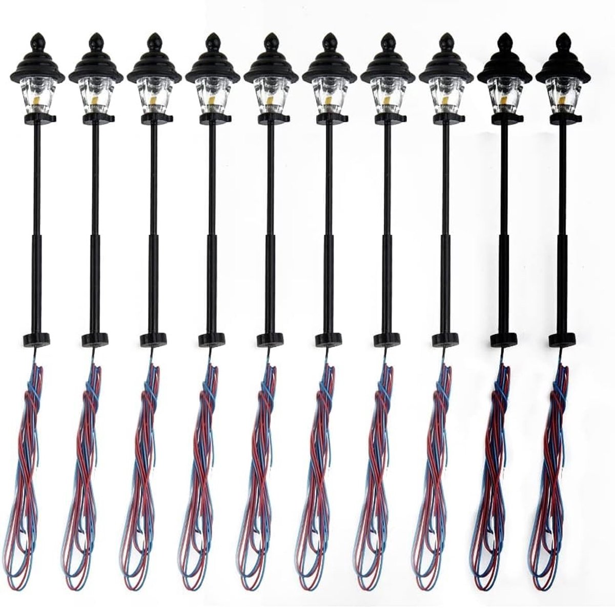 Elzusha - Model Lantaarns - Led Lampen voor N Spoor 1:160 (10 Stuks)