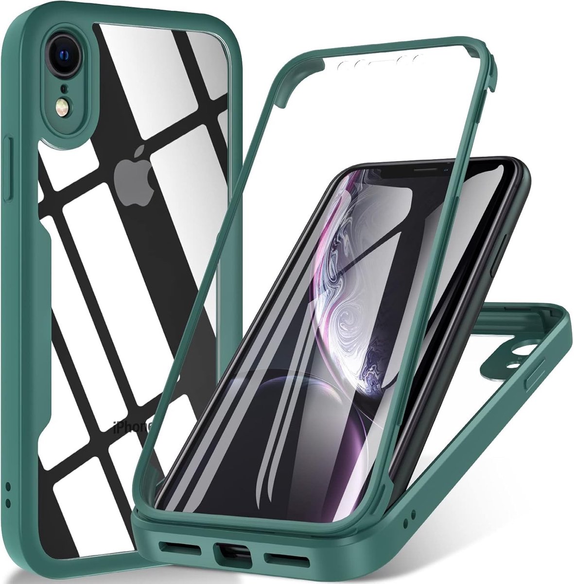 Elzusha - Beschermhoes voor iPhone XR met 360° Bescherming