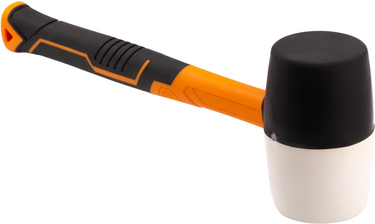 Elzusha - Rubber Hamer 680 g - Met Antislip Fiberglas Handvat en Dubbele Kop