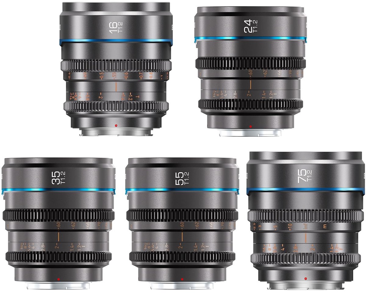 Elzusha - Cine Lens Set T1.2 - 16mm tot 75mm voor Canon RF