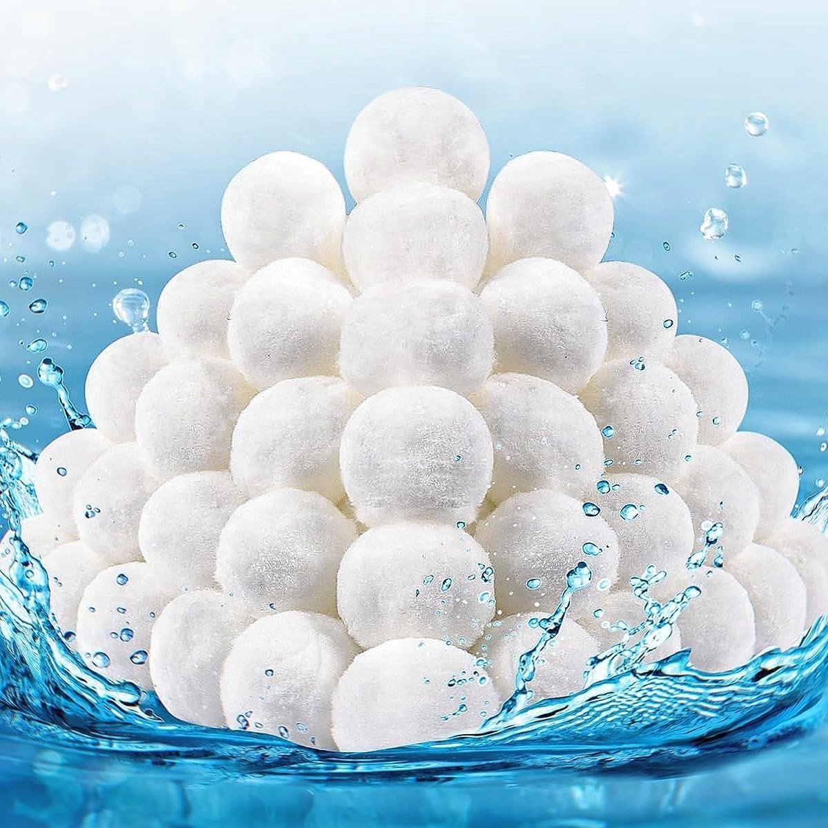 Elzusha - Filterballen voor Zwembad, 1500 g Vervangt 54 kg Filterzand
