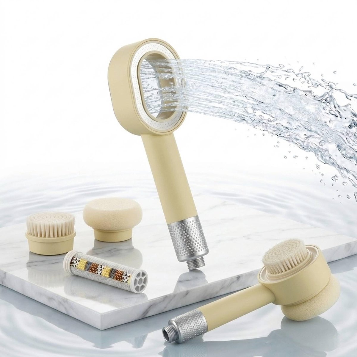 Elzusha - 3-in-1 Douchekop met Filter en Massagefunctie
