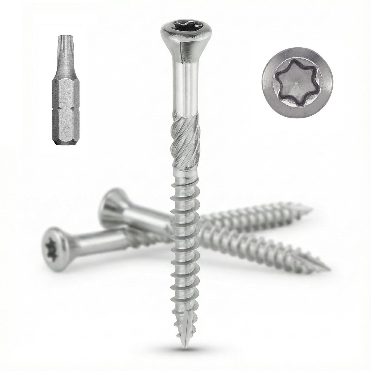 Elzusha - Deckschroeven A4 - 5 x 50 mm met kop - 400 stuks