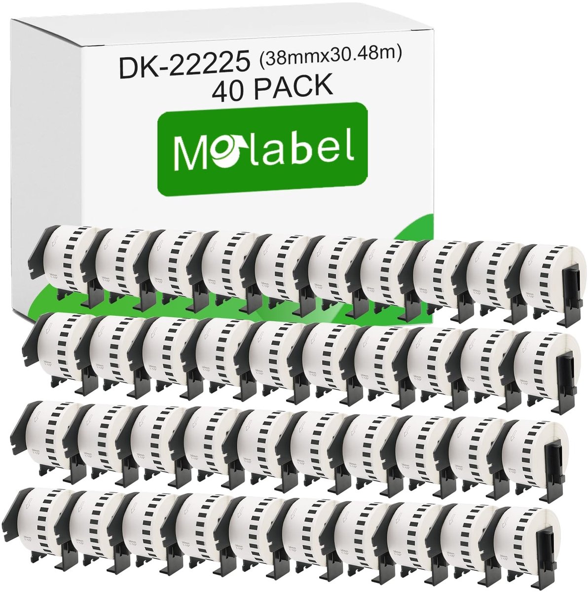 Elzusha - Labels 40-pack DK-22225 voor Brother printers