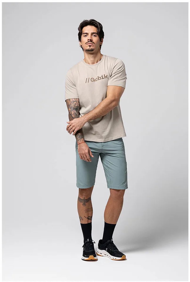 Gobik Overlines 2.0 T-shirt Met Korte Mouwen Beige 2XL
