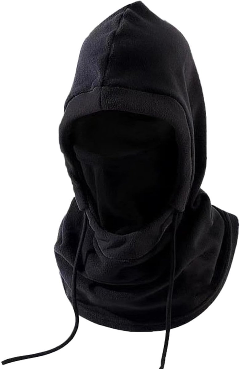 Winddichte thermische fleece balaclava voor wintersport, multifunctioneel gezichtsmasker, unisex, ademend en warm, schouderbedekking en stevige nekwarmer
