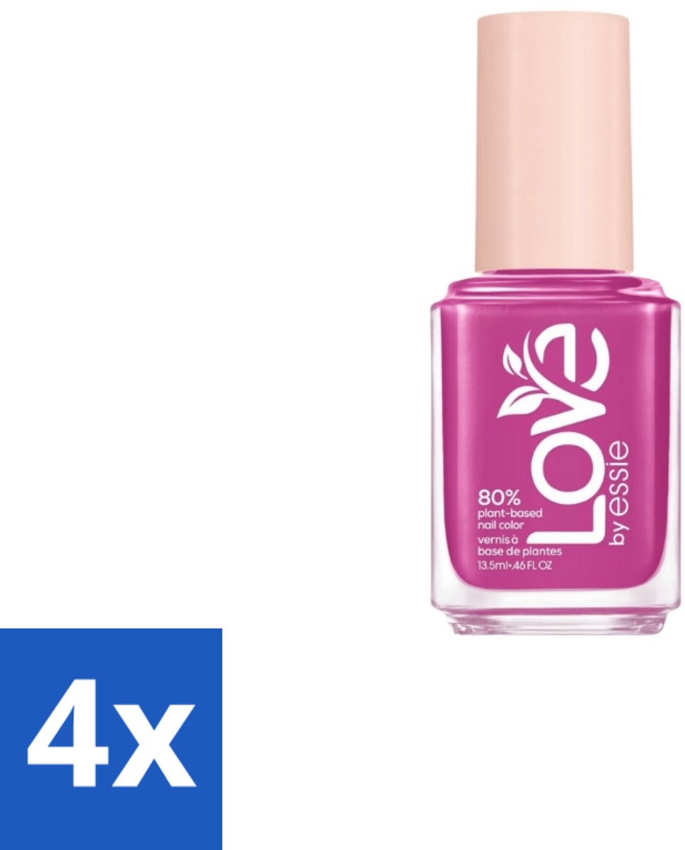 4 x Essie – Nagellak – Love by Essie Get It Girl 140 – Langhoudend - Nagellak - Nagellak Roze - Nagellak Vrouwelijk - Nagellak Romantisch - Nagellak Verzorgend