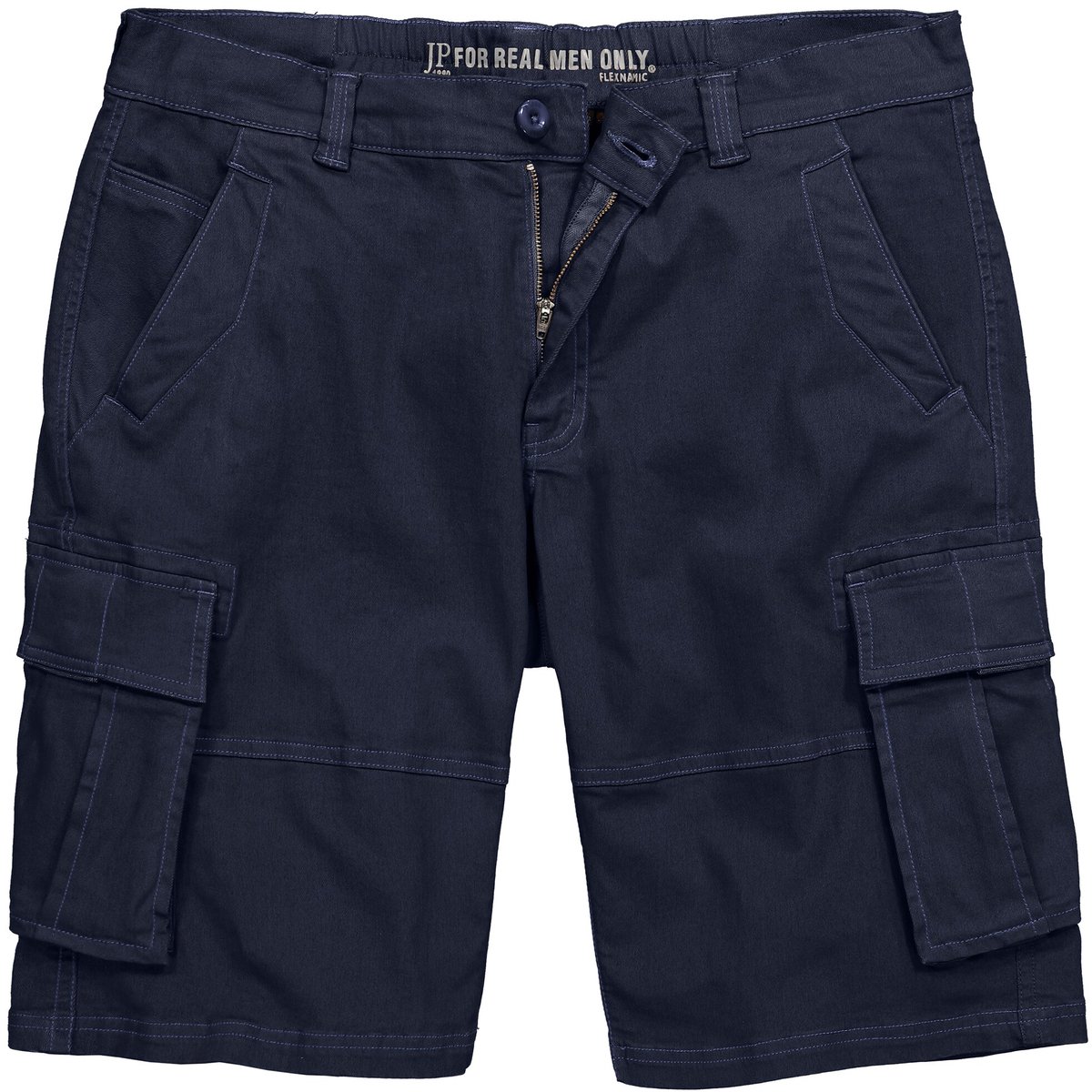 JP 1880 - Heren - Cargobermuda Buik-Fit cargozakken - Navy blauw - Maat 70