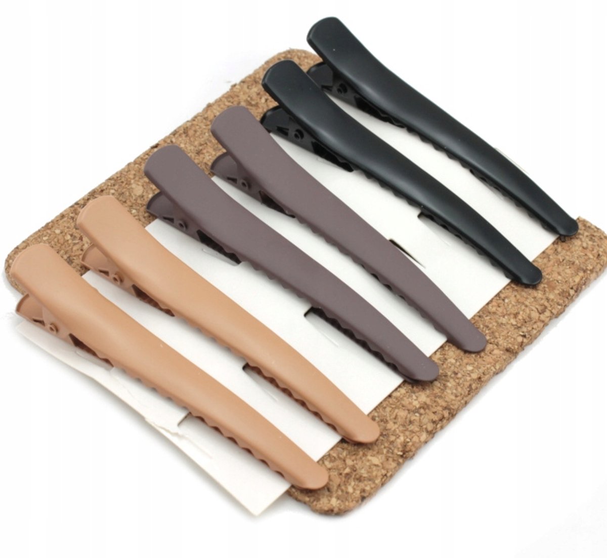 Grote Metalen Haarclips Mat 8 cm Mix Kleuren 6 Stuks