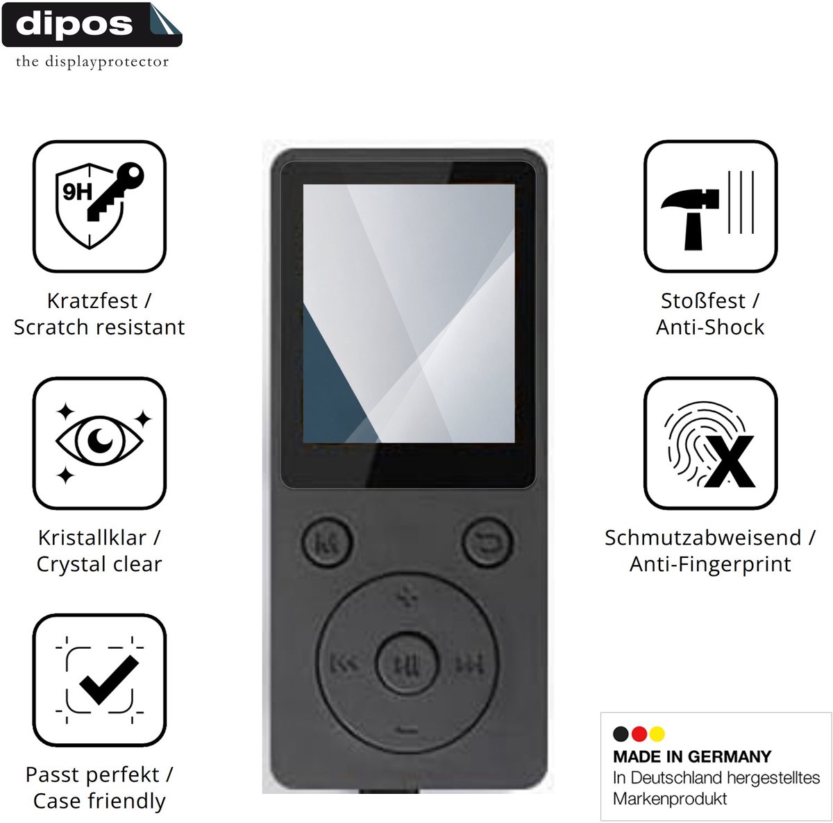 dipos – 2x Pantserfolie geschikt voor ViiRou SL2 | 9H Screenprotector