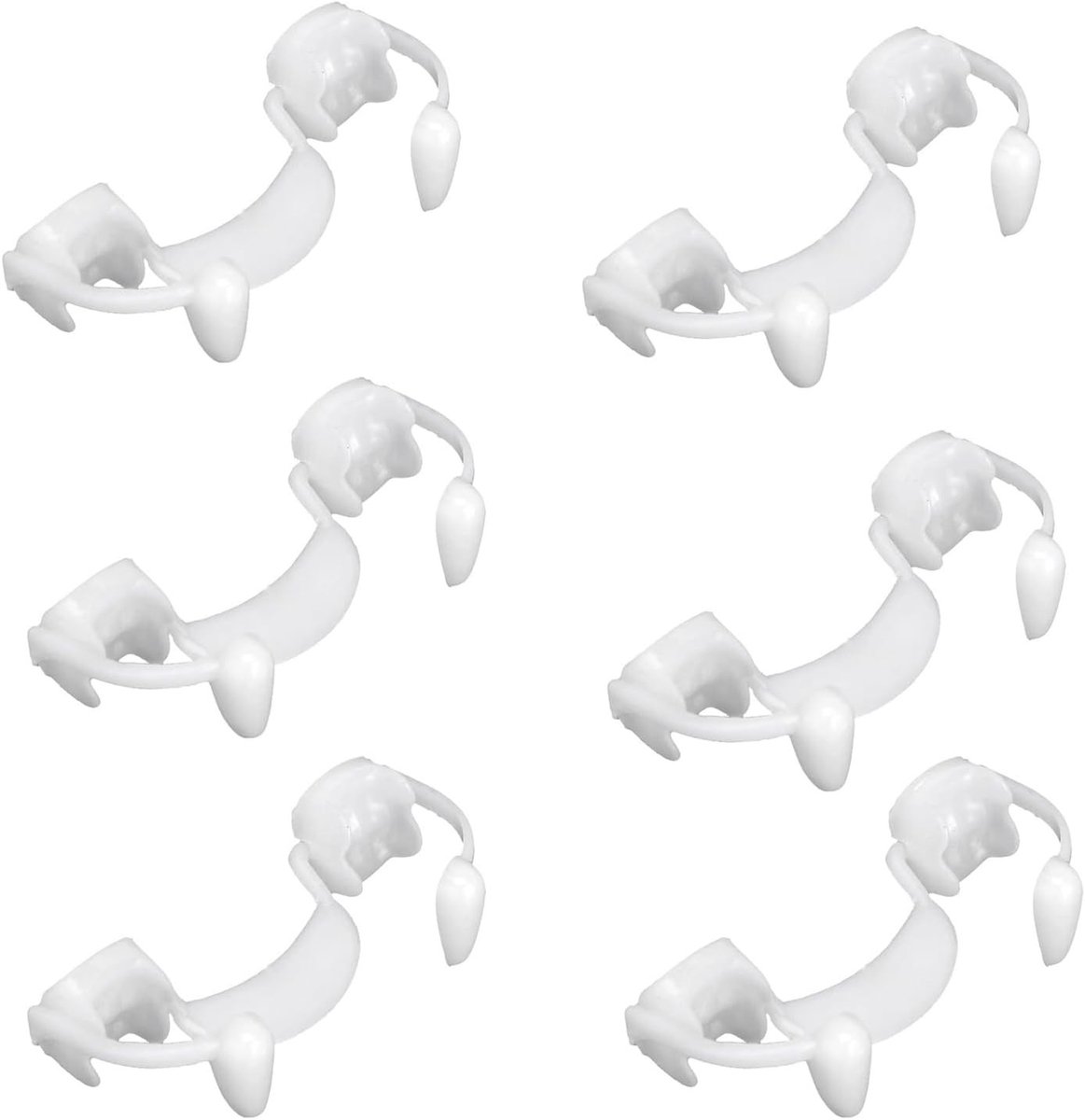 6 Stuks Uittrekbare Vampiertanden - Realistische Neptanden voor Halloween, Cosplay en Feestaccessoires