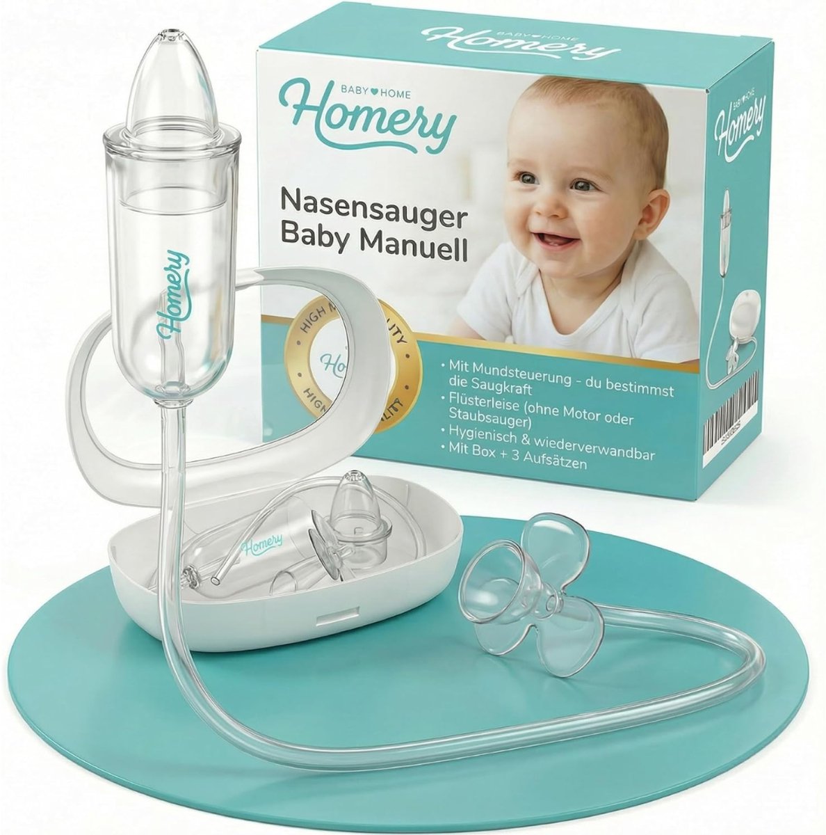 Ploutos® Neusreiniger Baby - Neusspoeler - Neusreiniger - Transparant - 22cm x 15cm x 7cm
