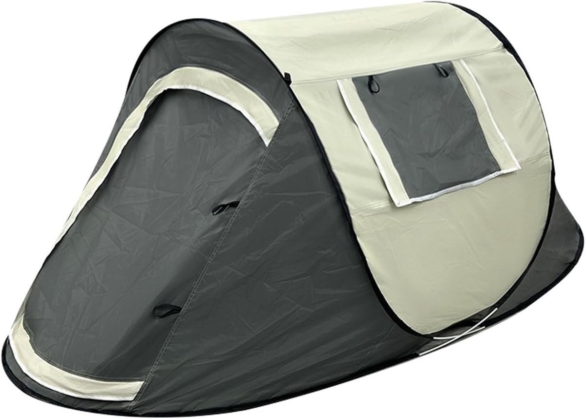 Pop-up Tent voor 1 Persoon - Waterdichte Camping Tent met Dubbele Deur voor Buitenactiviteiten, Hiking en Reizen