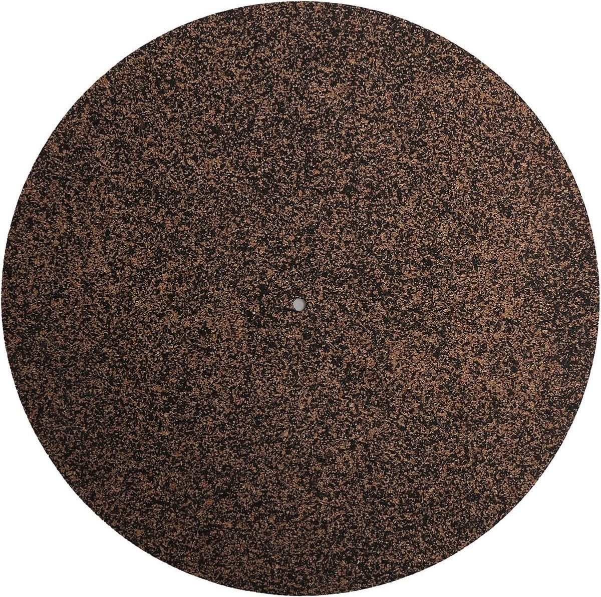 Houten draaitafelmat, antistatische slipmat en geluidsabsorberende pad voor platenspeler (bruin)