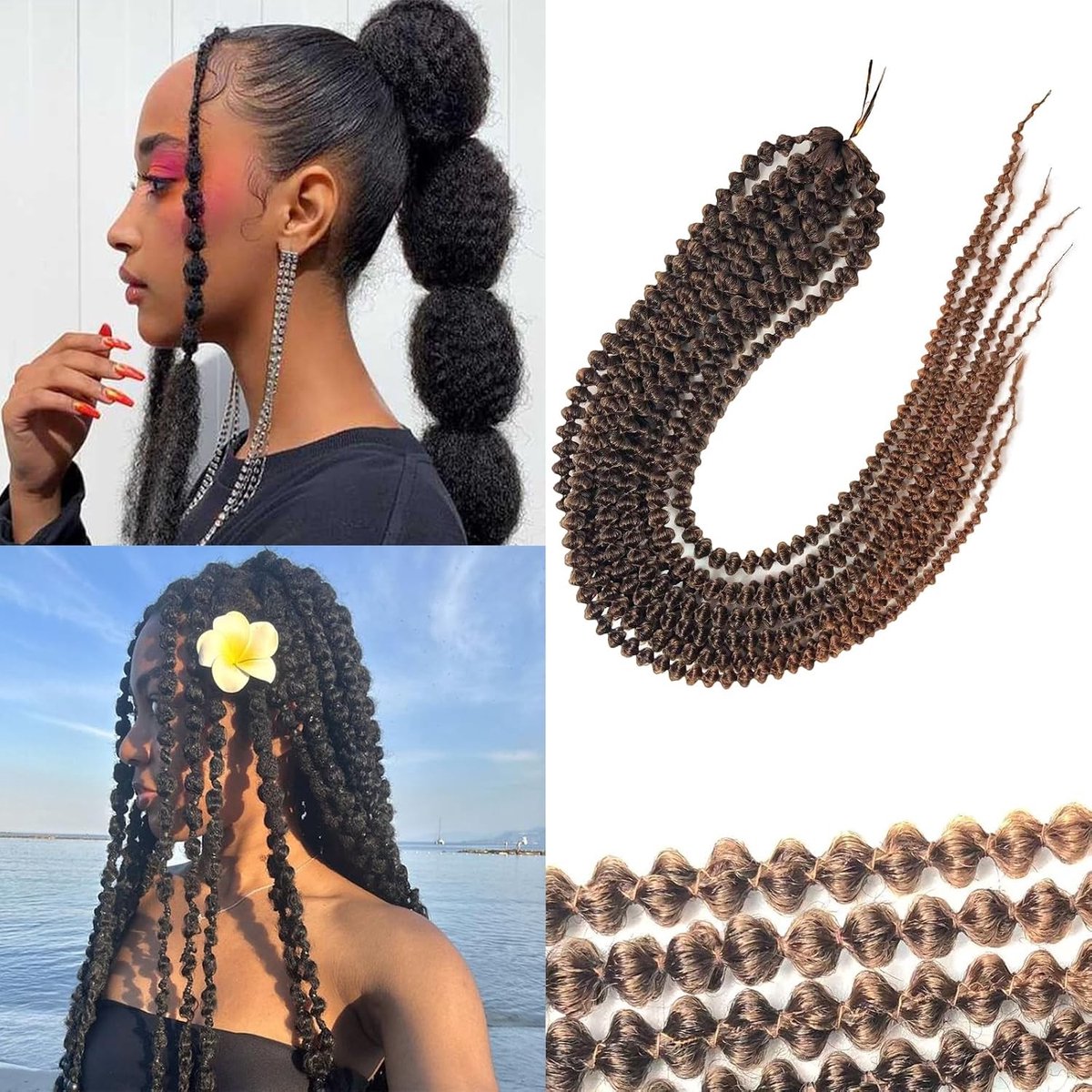 Zachte Krullende Dreadlocks 10 Strengen per Pakket 24 Inch Voorgevlochten Nepproducten voor Vrouwen