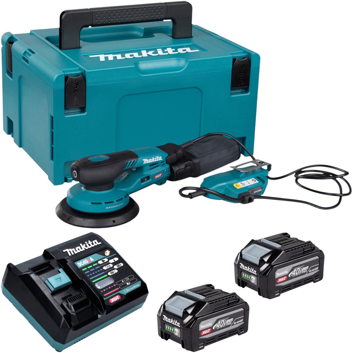 Makita BO 002 CGZ Accuschuurmachine 40 V max. 150 mm 5,0 mm slag Brushless Solo - zonder accu, zonder lader