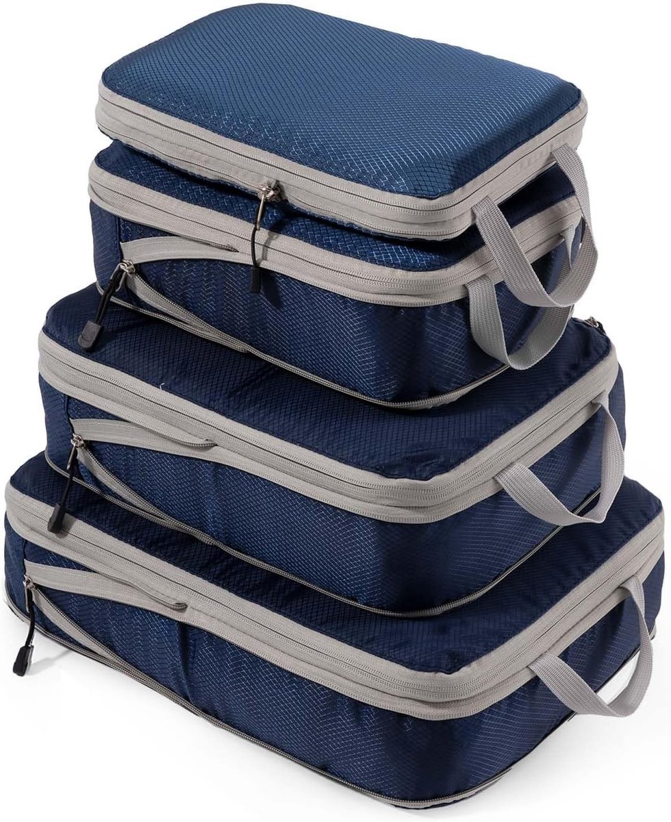 Compressiezakken voor Koffers - Uitbreidbare Opbergzakken voor Reisbagage, Lichtgewicht Organizers voor Efficiënt Inpakken