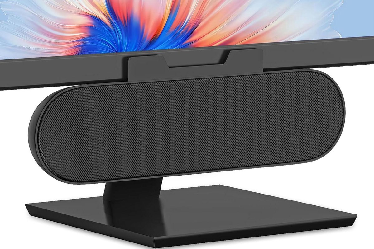 USB monitorluidspreker - Computer soundbar - Films muziek games - Clip screen design - Niet gespecificeerd - Zwart