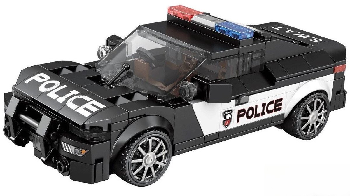 Reobrix 662 Amerikaanse politie auto bouwset | City fast champions adventure | Creator classic motor bouwpakket | Technic speelgoed ideas voor volwassenen | Icons furious speed car | Technische bouwdoos met 372 bloks