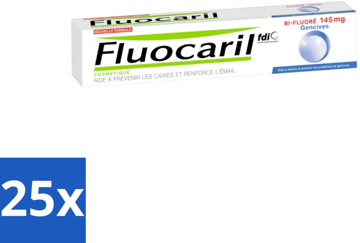 Fluocaril - Tandpasta - Met Fluoride - 75 ml - Bulkverpakking - 25 stuks
