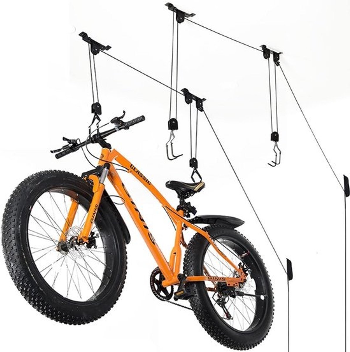 Fiets Plafond Mount Lift - 2 Pack Hanger Opslagrek voor Garage