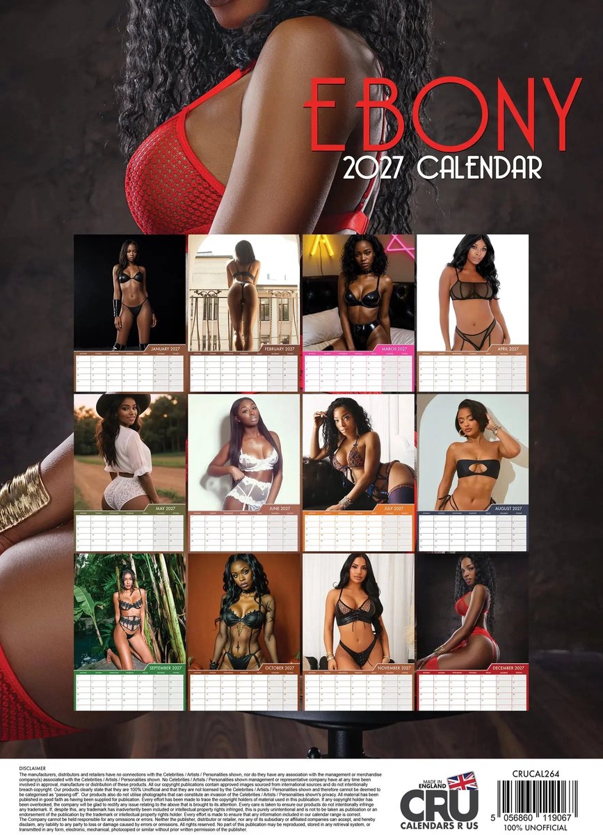 Ebony Vrouwen A3 Kalender 2027