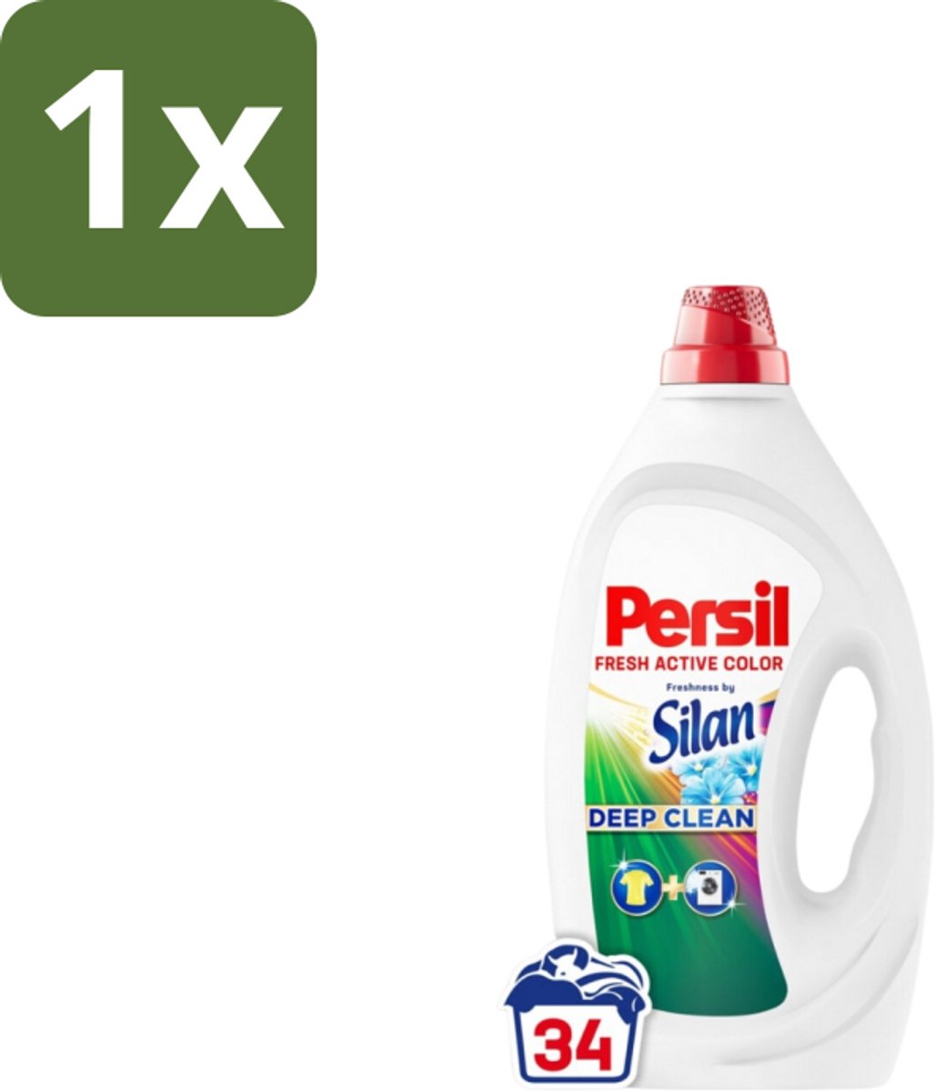 Persil – Vloeibaar Wasmiddel – Color Freshness by Silan – 34 Wasbeurten - 1 stuk