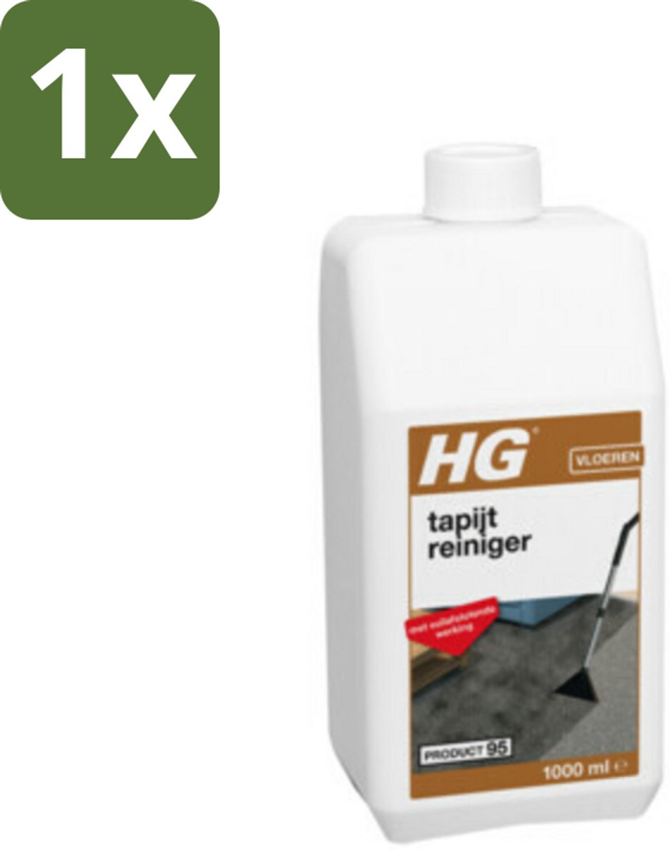 1 x HG Tapijtreiniger 1 liter - Tapijtreiniger - Vuilafstotend - Tapijt Reinigen - Tapijt Beschermen - Tapijt Herstellen