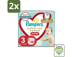 Pampers – Luierbroekjes – Premium Care Pants Maat 3 – 48 Luiers - Voordeelverpakking - 2 stuks - Luier - Luierbroek