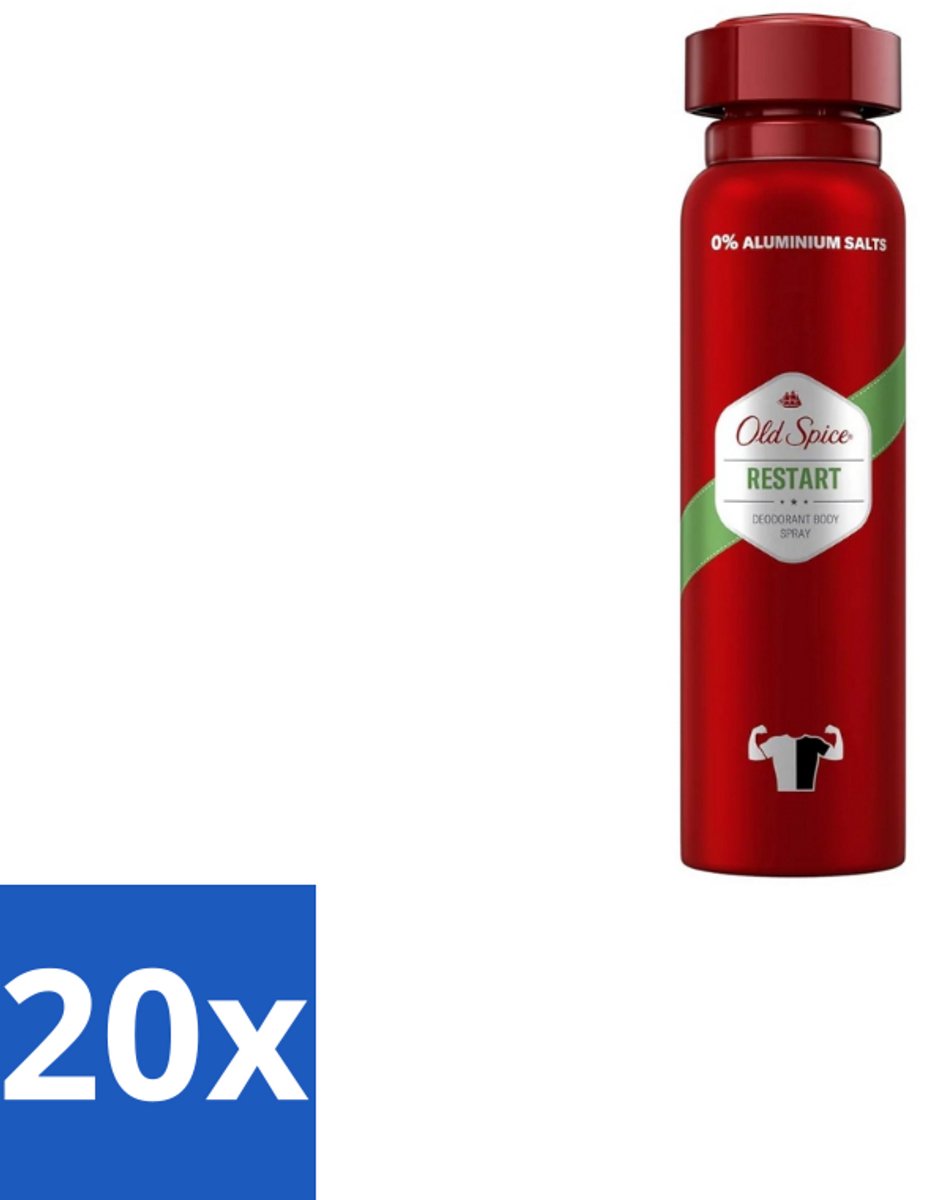 Old Spice – Deospray – Restart – 150 ml - Bulkverpakking - 20 stuks
