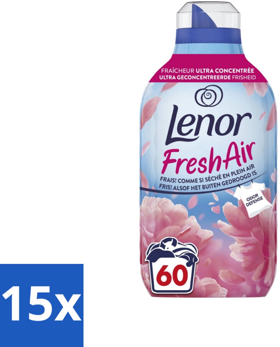 Lenor – Wasverzachter – Bloesem – 60 Wasbeurten – 840 ml - Bulkverpakking - 15 stuks