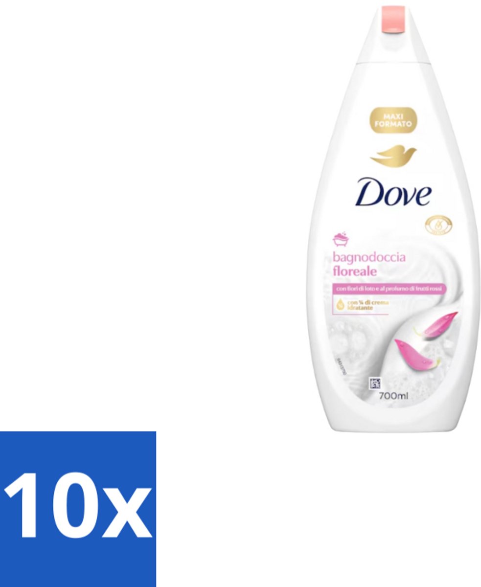 Dove – Badcrème – Soothing Almond Oil & Hibiscus – 720 ml - Bulkverpakking - 10 stuks