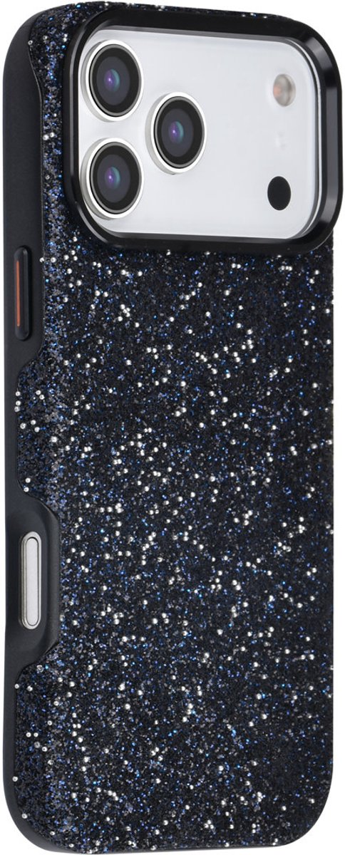 TUNIQ Backcover hoesje voor Apple iPhone 17 Pro Max - glitter - Zwart