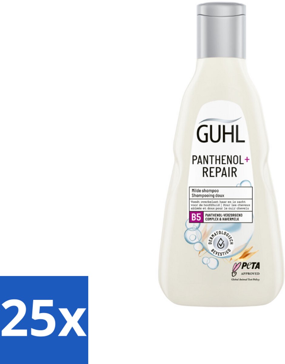 Guhl – Shampoo – Panthenol+ Repair – 250 ml - Bulkverpakking - 25 stuks