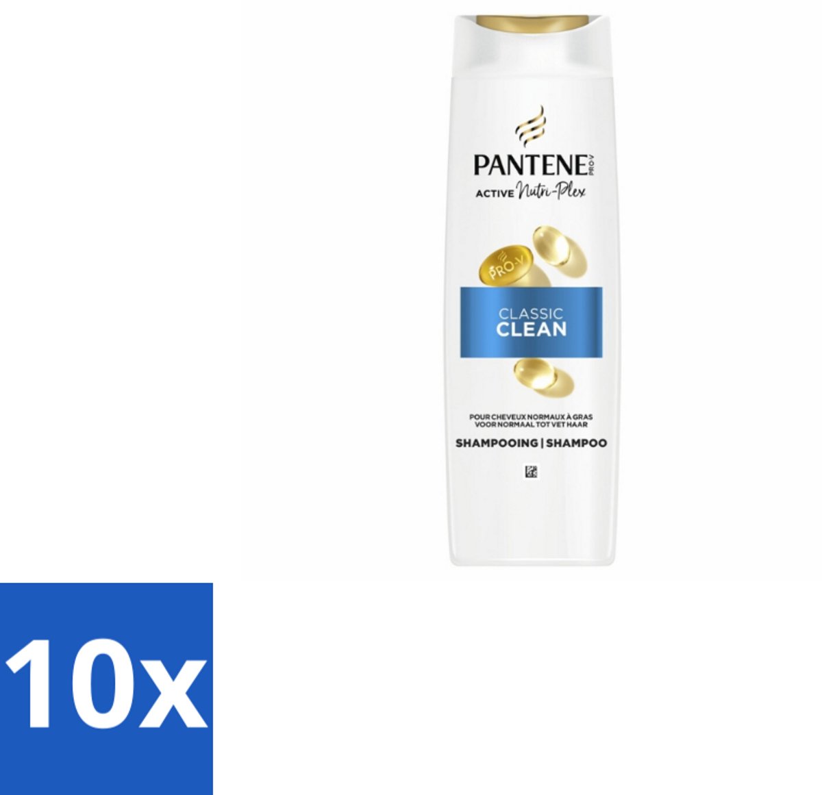 Pantene – Shampoo – Classic Clean – 400 ml - Bulkverpakking - 10 stuks