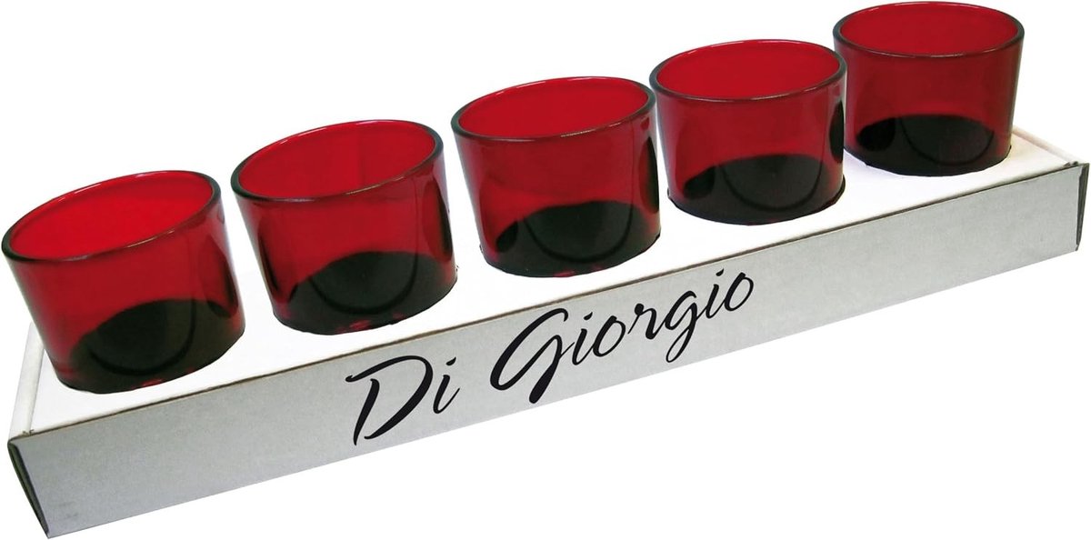 Windlicht van glas - Gekleurd - Set van 6 - Glas - Voor sfeervolle decoratie
