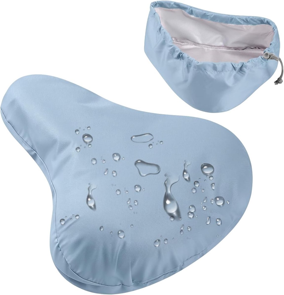 Zadeldekje voor fiets - Hemelsblauw - 24 x 27 x 10,5 cm - Waterdicht Polyester en Nylon - Universeel Beschermhoes