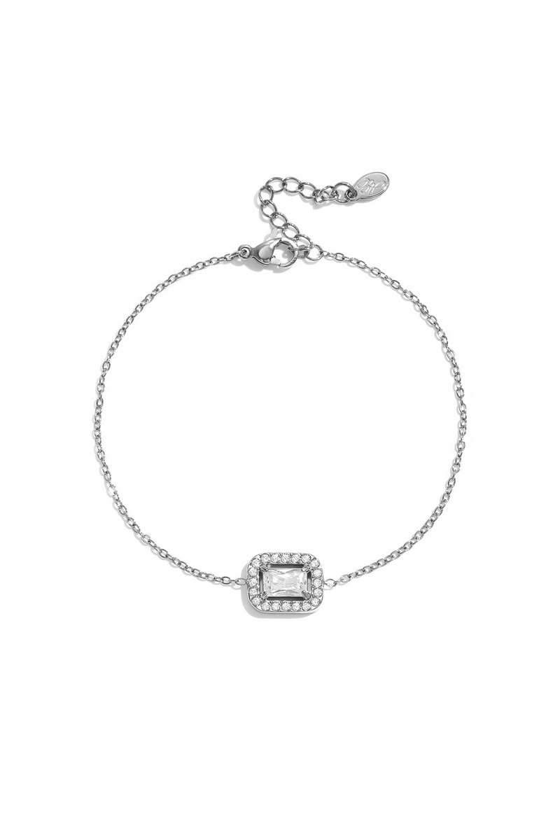 Livia - Armband - Strass - Stainless Steel - - Goud